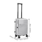 【Sheonly】20 Inch Front Opening Suitcase with TSA Lock and USB Charging Port