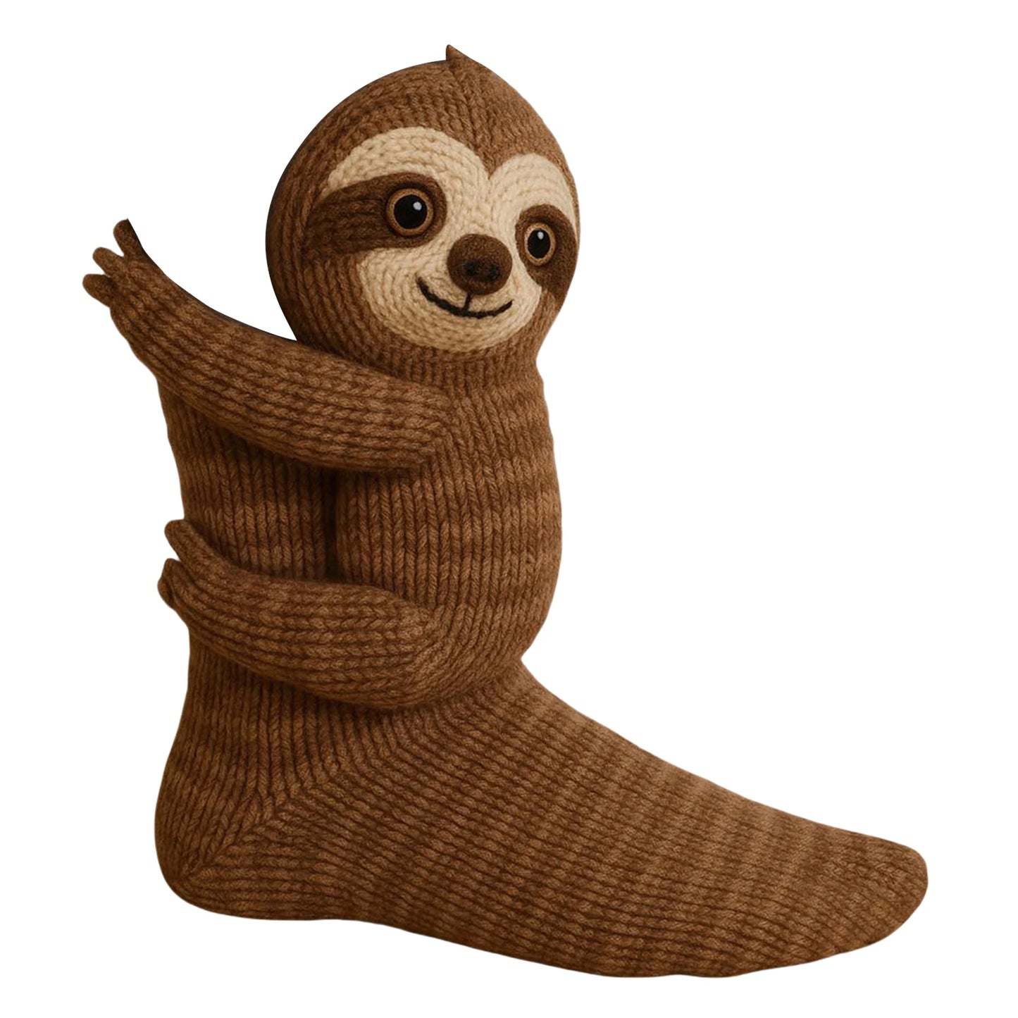 Crochet Animal Socks Breathable Hand Crocheted Plush Socks Moisture Wicking 3D Knit Warm Socks for Animal Lovers