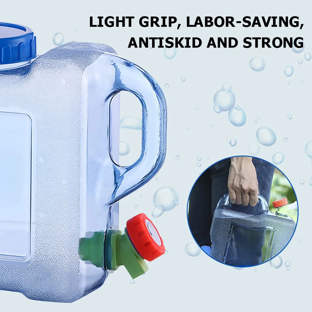 8 L Portable Water Container with Faucet Beverage Water Container Large Capacity Water Bottle For Outdoor Camping Travel