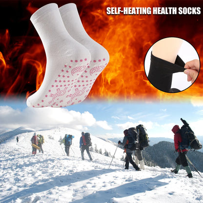1 Pair Self-Heating Shaping Socks Pain Relief Thermal Circulation Sock Tourmaline Foot Massage Socks Gifts for Friends