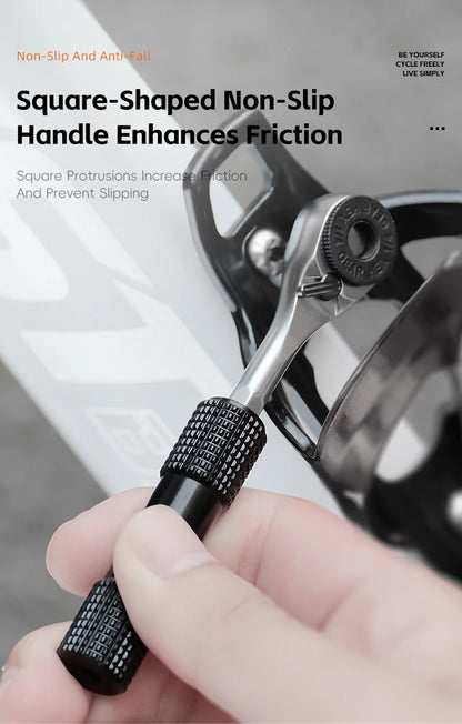 WEST BIKING Mini Ratchet Wrench Vacuum Portable Tubeless Tool Set Bicycle Motorcycle Emergency Multitool Tire Repair Kit E-Bikes