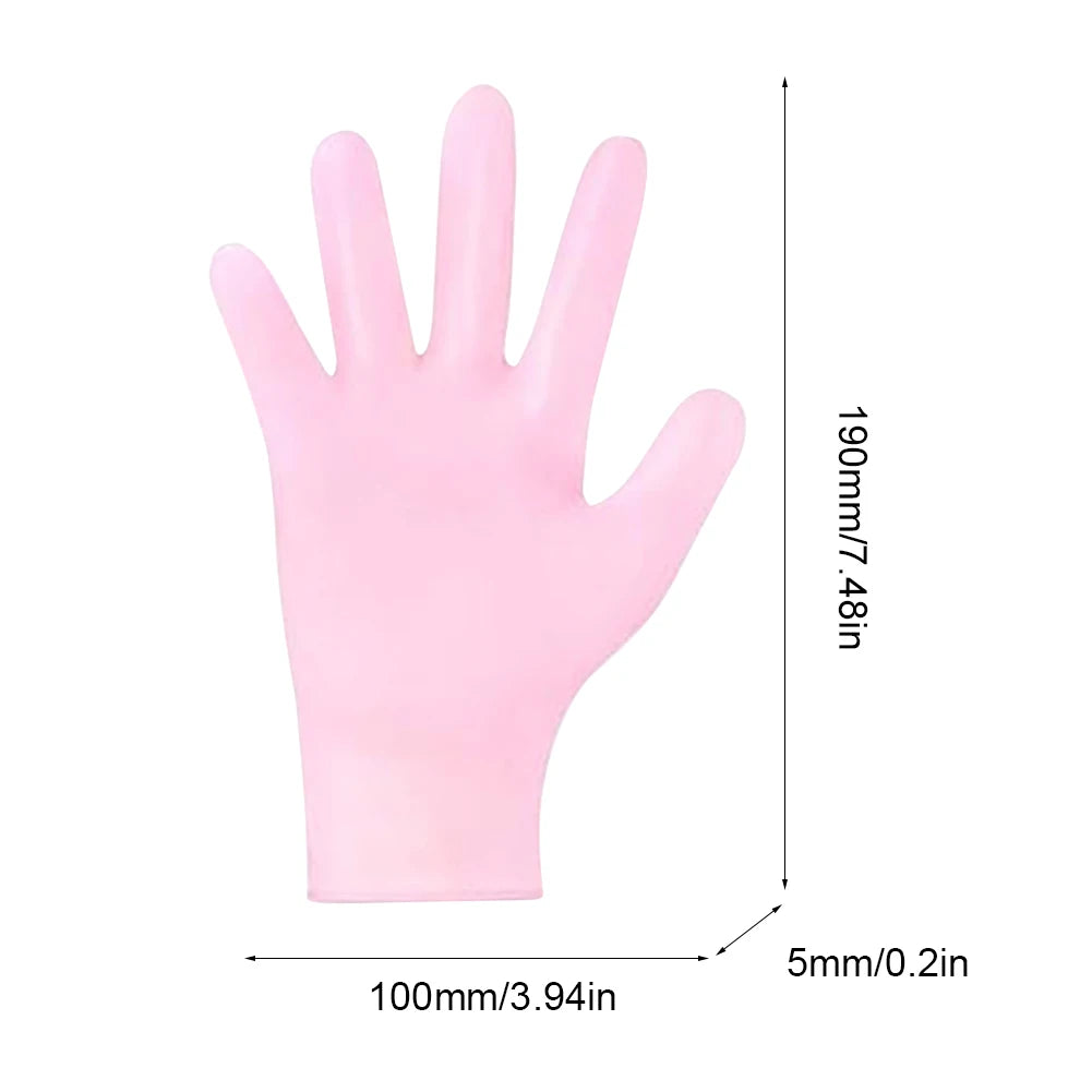 Silicone Anti Crack Foot Mask Prevents Dryness Foot & Hand Spa Mask Pedicure Socks & Moisturizing Gloves for Feet/Hand Care