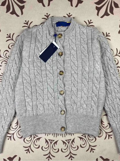 2025 New Women's Coat Long Sleeve Single Breasted Stand collar Knitted Sweater Autumn/Winter Short Coat ﻿