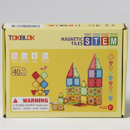 Magnetic Building Blocks Set Construction Game Children Montessori Educational Magnets Toys Magnetic Tiles For Toddlers Gift