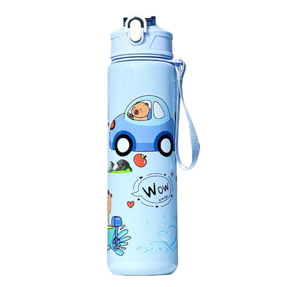 700ml Capybara Cute Water Cup with Straw & Handle Kawaii Travel Water Bottle Large Capacity Drinking Bottle for Fitness Sports