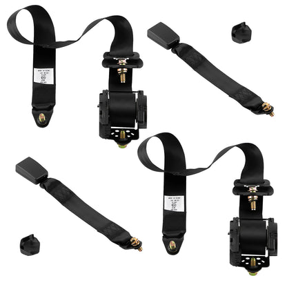 2PCS 3 Point Retractable Auto Car Shoulder Safety DiaSeat Belt Diagonal for Jeep