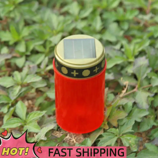 LED Cemetery Ritual Electronic Candle Light Flameless Solar Decorative Tealight Waterproof Sunlight Home Decor