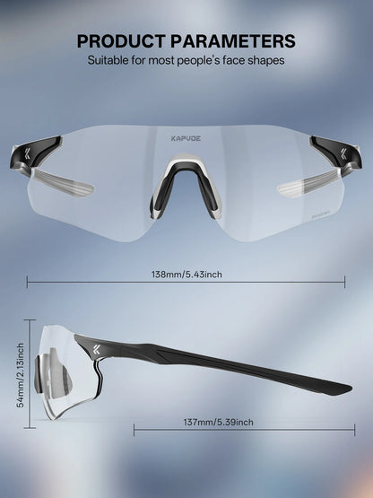 KAPVOE New Outdoor Cycling Sunglasses Glasses Road Bike Cycling UV400 Eyewear Men Women Bicycle Sports Hiking Running Glasses