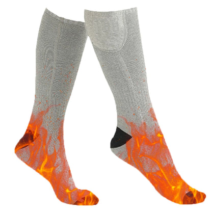 Electric Heated Socks 3 Level Temperature Electric Heating Socks Cold-Proof Skiing Sock for Cycling Camping Skating (NO Battery）