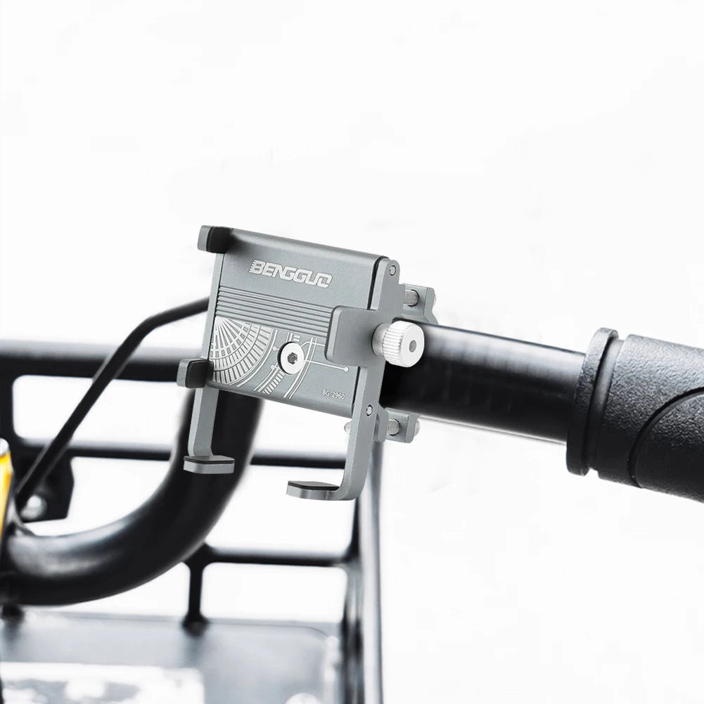 Bicycle Phone Reliable Mount One-Hand Operation Bike Phone Stand Shockproof MTB Phone Mount Stand for 50-95mm Width Mobile Phone