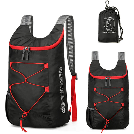 10L Foldable Portable Backpack Folding Mountaineering Bag Ultralight Outdoor Climbing Cycling Travel Knapsack Travel Daypack Bag