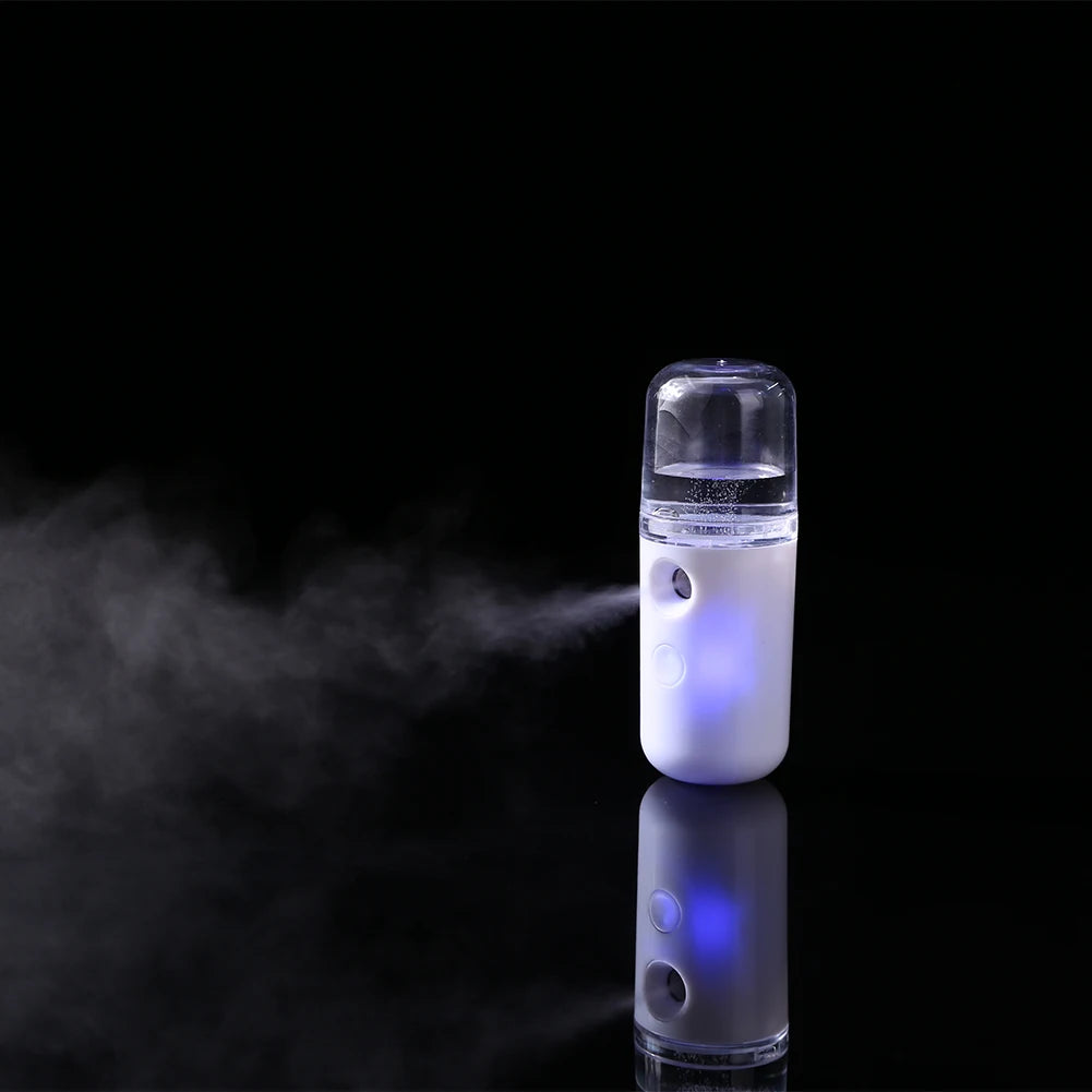 30ml Cool Mist Facial Steamer Visual Water Tank USB Rechargeable Handy Hydrating Sprayer Mini Beauty Device for Skin Care Makeup