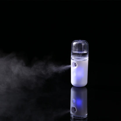 30ml Cool Mist Facial Steamer Visual Water Tank USB Rechargeable Handy Hydrating Sprayer Mini Beauty Device for Skin Care Makeup