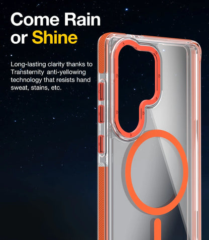 High Transparency  Magnetic Phone Case for Samsung Galaxy S25 S24 S23  Ultra S21 FE A56 A36 A26  A53 Magnetic Bracket Cover