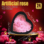 18/24PCS Heart Shape Roses Gift Box for Valentines Day Gifts Flowers Heart Shape Box for Her Mathers Day Forever Flower Birthday