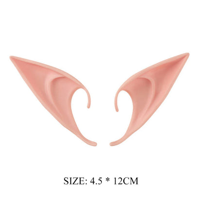 1-10Pairs Halloween Elf Ears,Latex Ears for Angel,Halloween Cosplay Decoration,Masquerade Costume,Fairy Photo Props for Girl