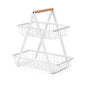 New Detachable Stainless Steel Fruit Basket Kitchen Living Room Desktop Storage Rack Bread Basket Portable Fruit Bowl