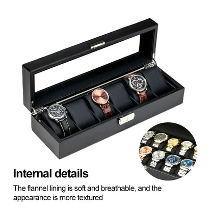 6/9/10/12/20/24 Watch Box Case Storage Display Jewelry Case Organiser for Gift UK