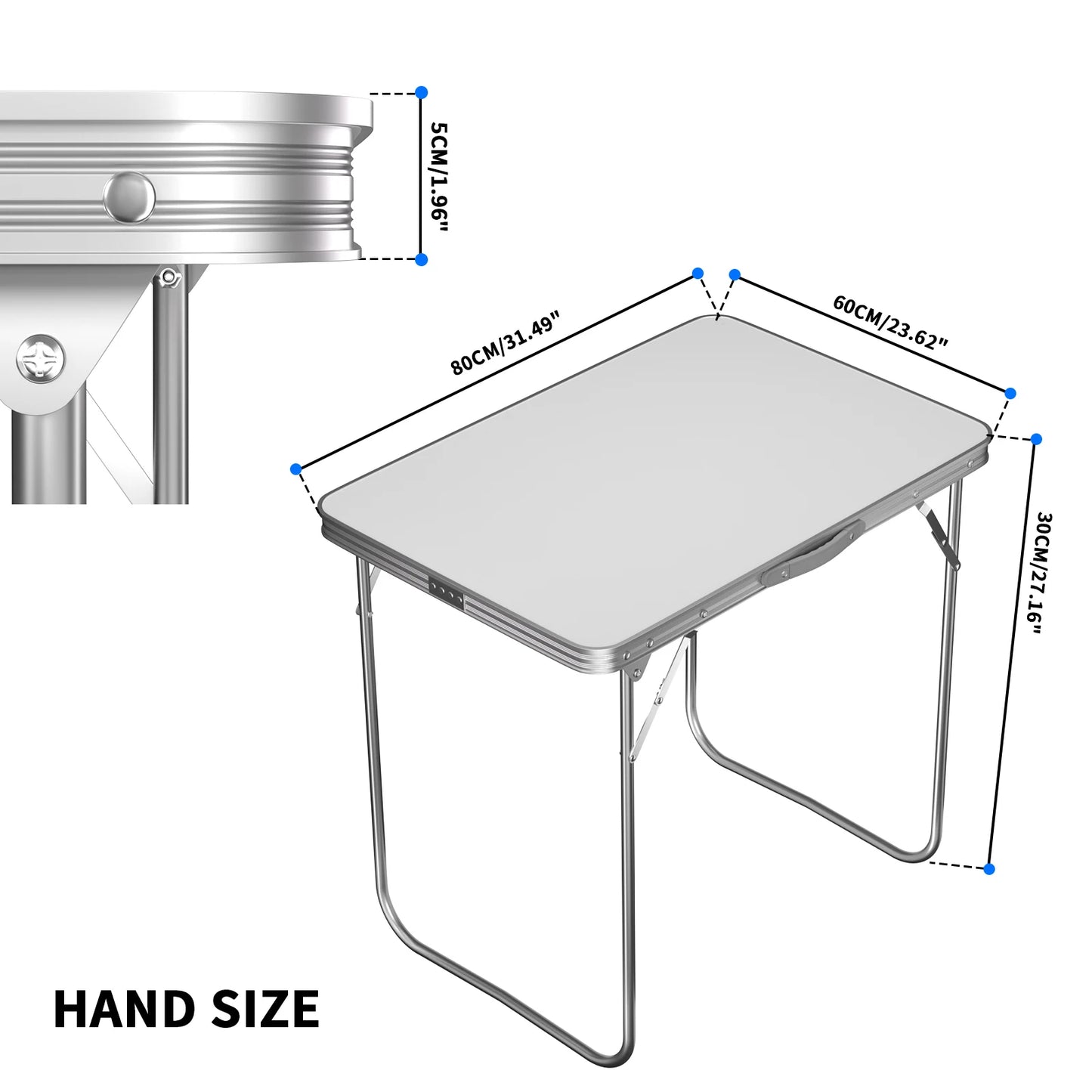 Folding Picnic Table Outdoor,Folding computer table for Homework Compact Handy Camping Table Garden Party BBQ,Multi-Purpose