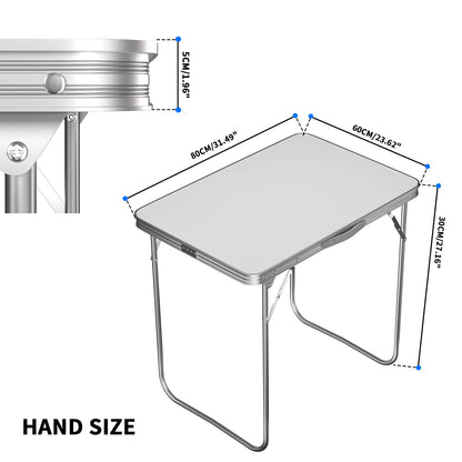 Folding Picnic Table Outdoor,Folding computer table for Homework Compact Handy Camping Table Garden Party BBQ,Multi-Purpose
