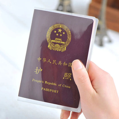 5PCS Transparent Passport Cover Dirt Protection PVC Clear Passport Holder Passport Case for Credit Card Passport Protect