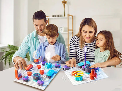 VATOS Science Circuit for Kids DIY Electronics Exploration Kit 150+ Project Physics Experiment Circuit Board Educate Toy Ages 6+