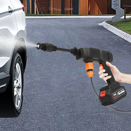 200W Cordless Pressure Washer Set Portable Pressure Cleaner Rechargeable Battery Car Water Gun Cleaning Machine