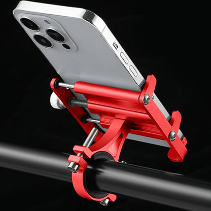 Bicycle Phone Reliable Mount Aluminium Alloy MTB Phone Mount Stand Adjustable Bike Phone Nonslip Holder Fixed Navigation Bracket
