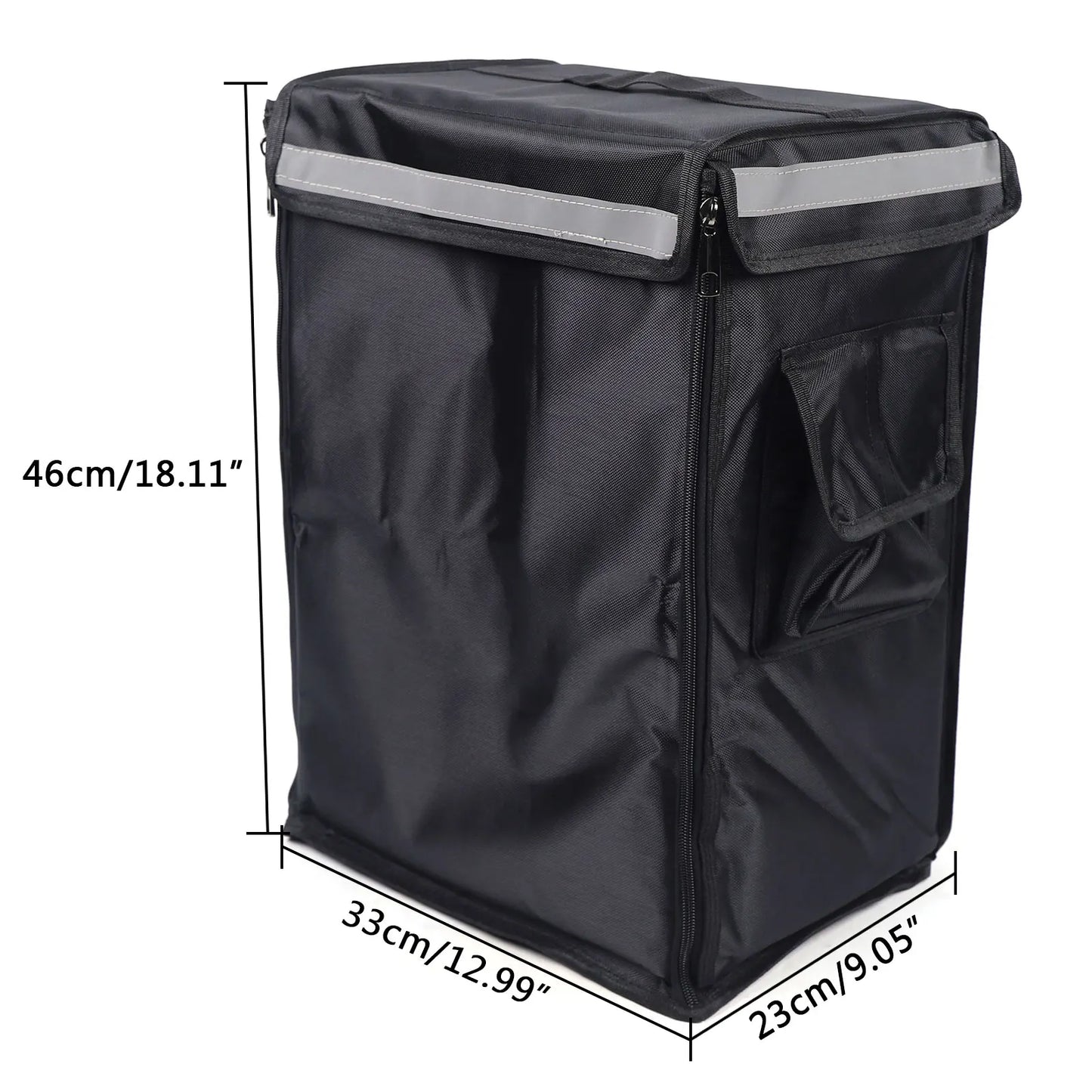 Food Delivery Backpack, Waterproof Ergonomic Foldable Delivery Bag for Cold Hot Food Keep 2-3 Hours, for Cakes, Food, Camping