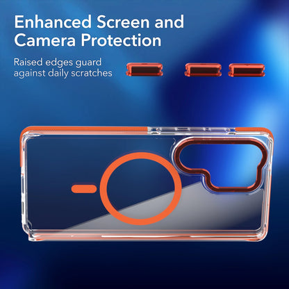 High Transparency  Magnetic Phone Case for Samsung Galaxy S25 S24 S23  Ultra S21 FE A56 A36 A26  A53 Magnetic Bracket Cover