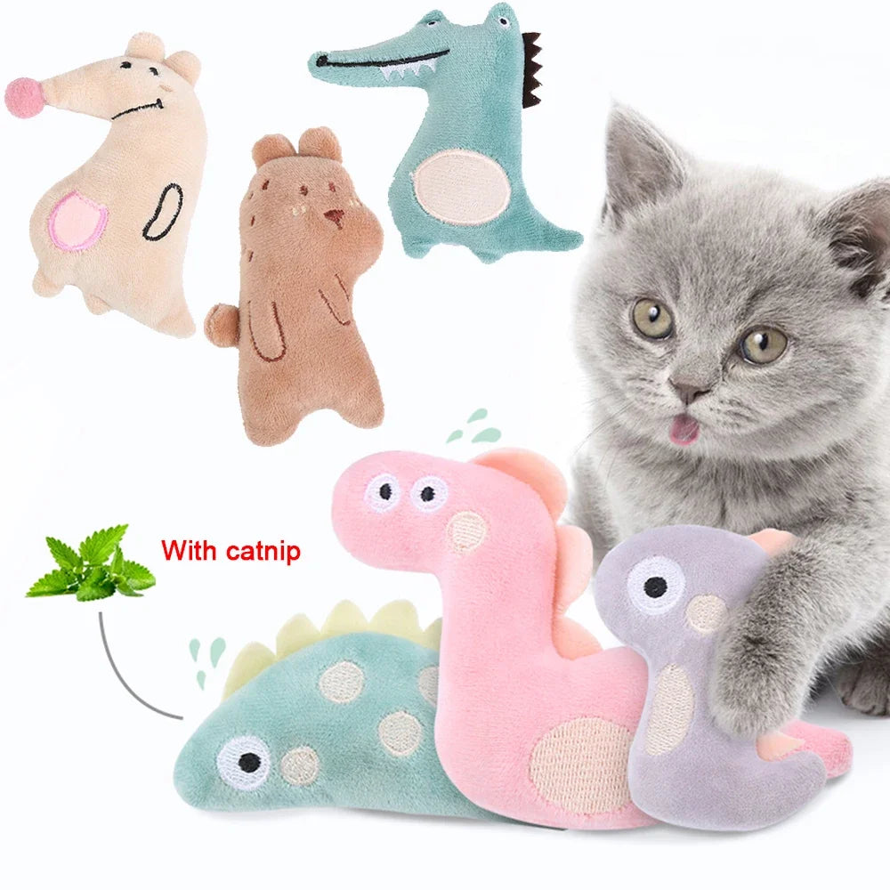 Cat Toy Catnip Interactive Plush Stuffed Chew Pet Toys Claw Funny Mint Soft Teeth Cleaning Toy For Cat Kitten Pet Products Mouse