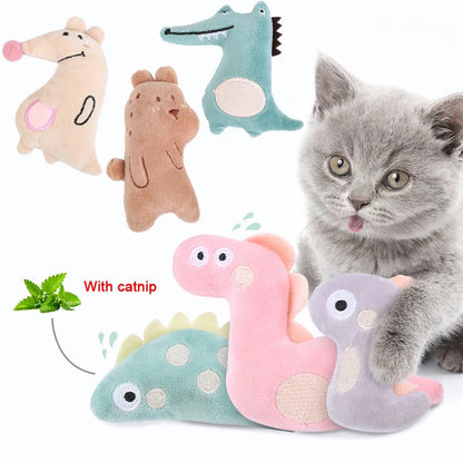 Cat Toy Catnip Interactive Plush Stuffed Chew Pet Toys Claw Funny Mint Soft Teeth Cleaning Toy For Cat Kitten Pet Products Mouse