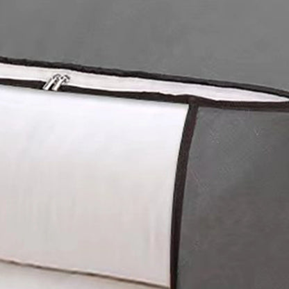 Blanket Storage Bag Reinforced Handle Closet Organizer Foldable Stackable Clothes Storage Bag with Clear PVC Window for Bedding