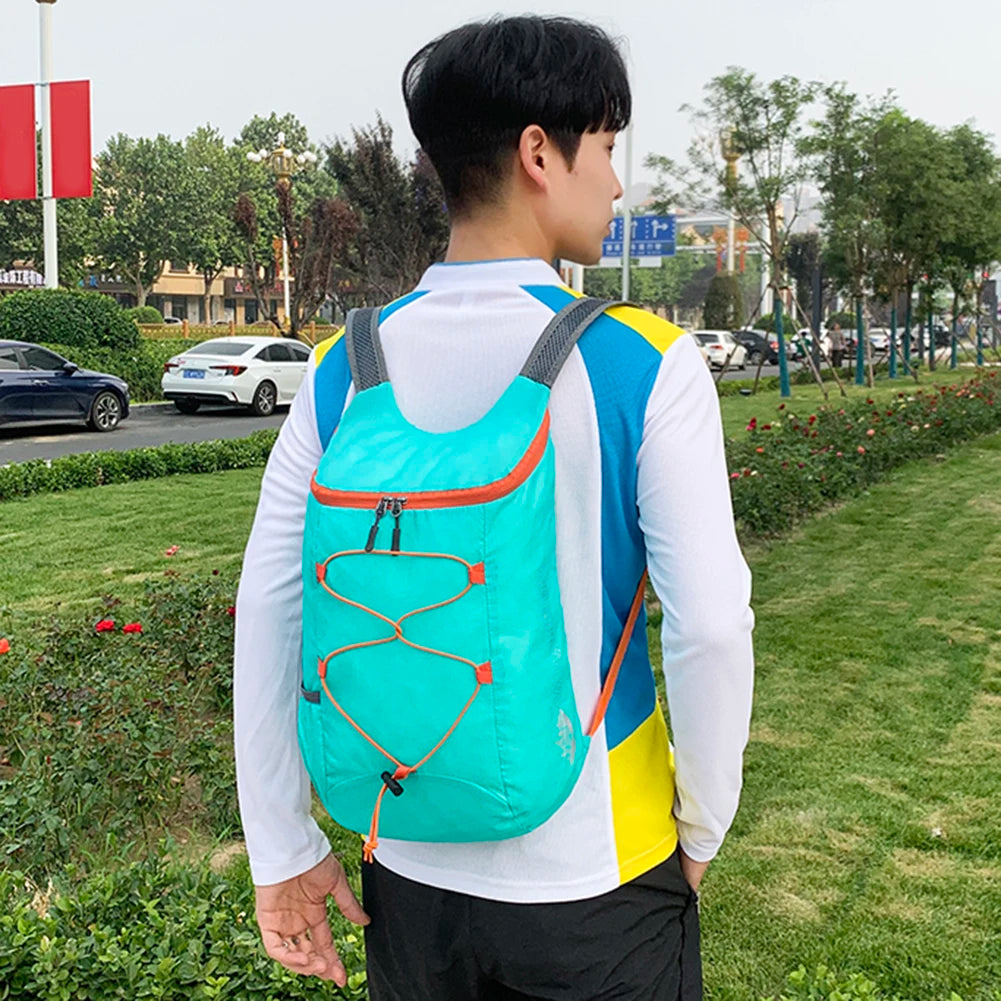 10L Foldable Portable Backpack Folding Mountaineering Bag Ultralight Outdoor Climbing Cycling Travel Knapsack Travel Daypack Bag