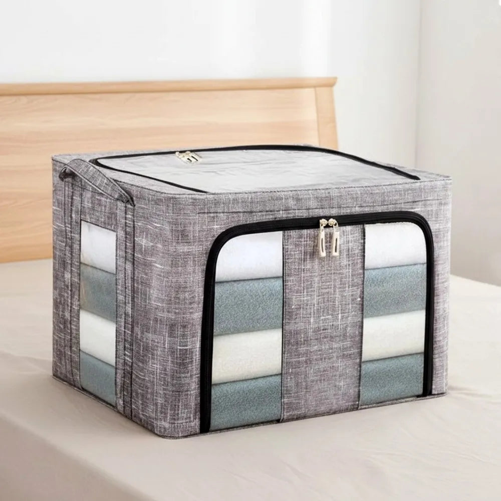 3PCS Clothes Storage Bag Large Capacity Foldable Quilt Storage Bags Storage Containers for Bedroom Closet Clothing Organizing