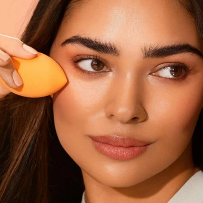 6pcs SET Everyday Essentials + Makeup Sponge Kit Makeup Brushes and Makeup Blender Sponge, For Foundation, Eyeshadow, and Powder