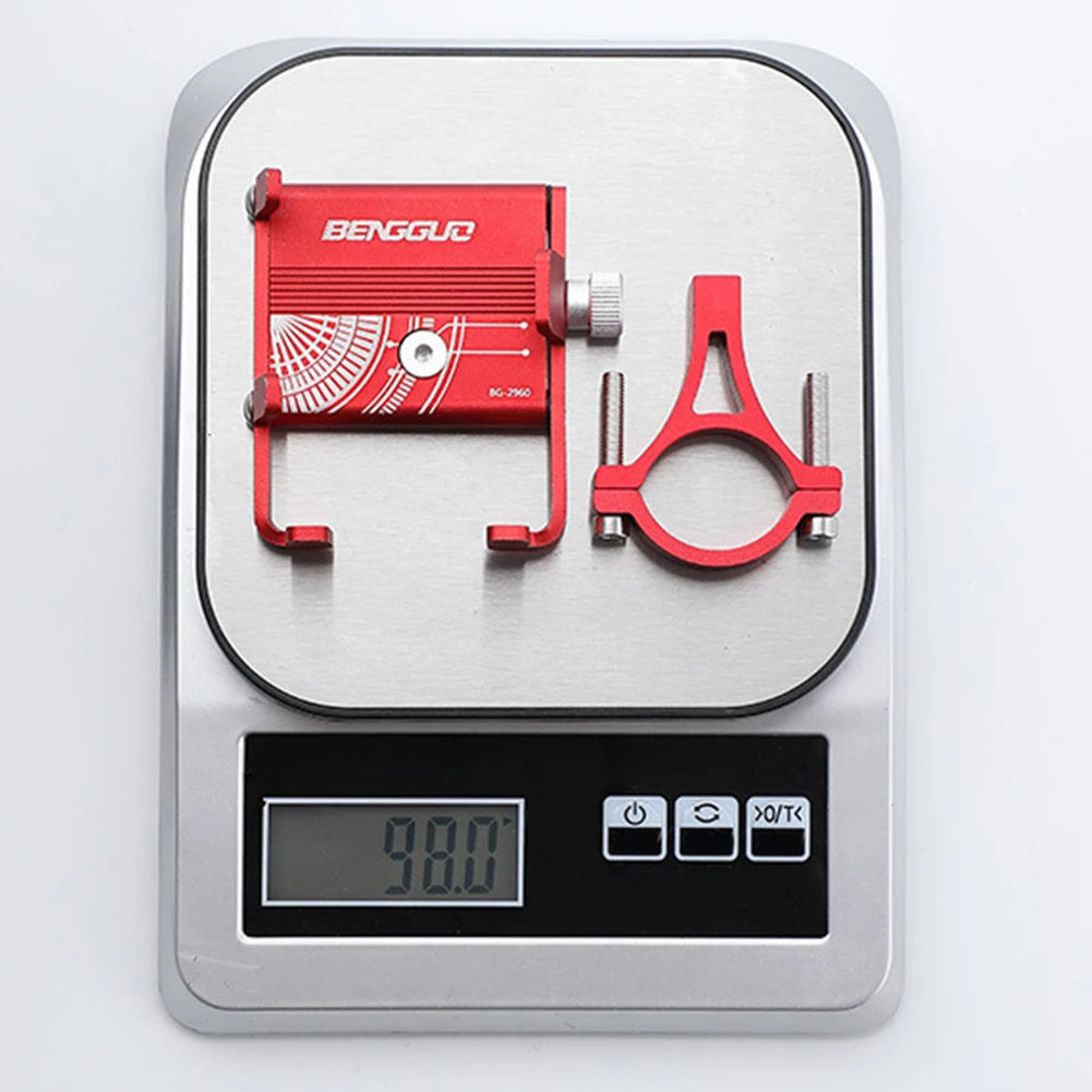 Bicycle Phone Reliable Mount Aluminium Alloy MTB Phone Mount Stand Adjustable Bike Phone Nonslip Holder Fixed Navigation Bracket