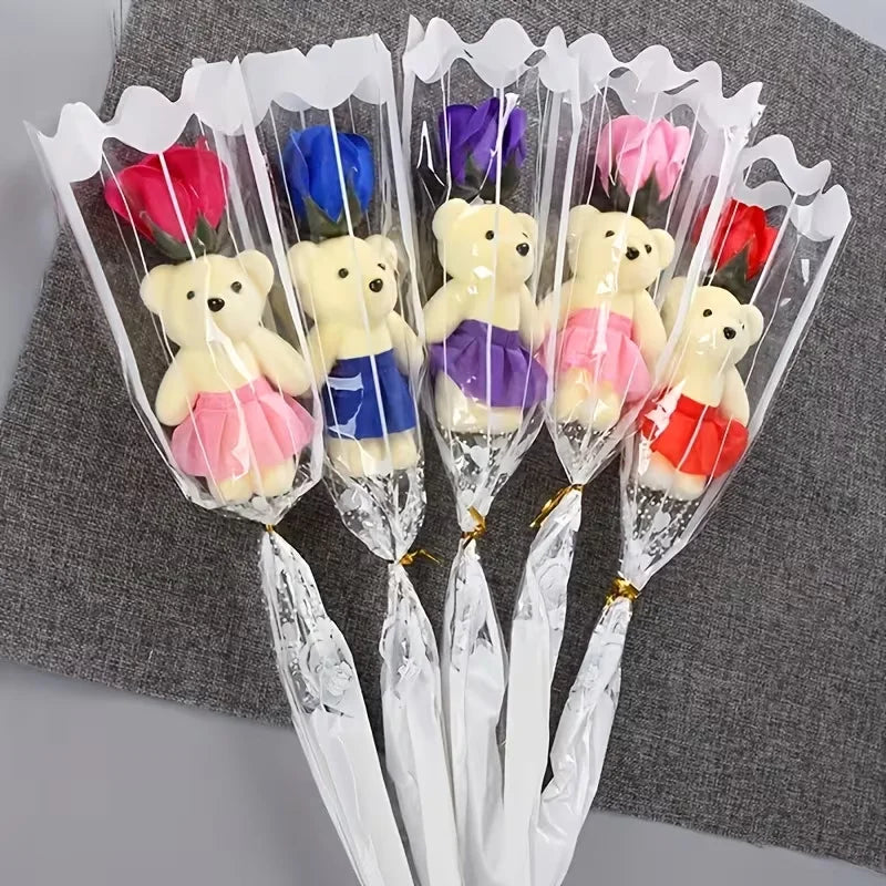 5 Romantic artificial rose bouquet sets, the perfect choice for Valentine's Day, weddings, birthdays and other occasions