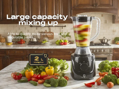 SUPERLEX 10-in-1 Multifunctional Blender for Mixing Food 2L 800W Fully Equipped Adjustable Speed Fruit Food Breaking Machine New