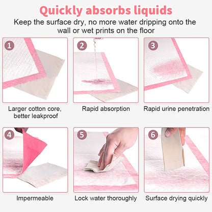 50pc Pet Diaper 60*90cm  60*60cm Dogs Diapers Disposable Puppy Training Pee Pads Quick Dry Surface Mat Clean Cushion Dog Supplie