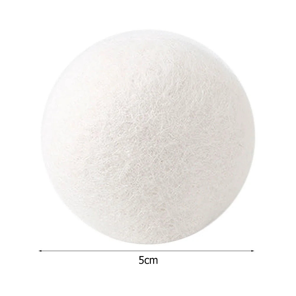 10-1PC Wool Dryer Balls Fabric Virgin Reusable Softener Laundry 3/4/5cm Dry Kit Ball Practical Home Washing Ball Wool Dryer Ball