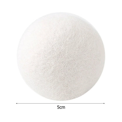 10-1PC Wool Dryer Balls Fabric Virgin Reusable Softener Laundry 3/4/5cm Dry Kit Ball Practical Home Washing Ball Wool Dryer Ball