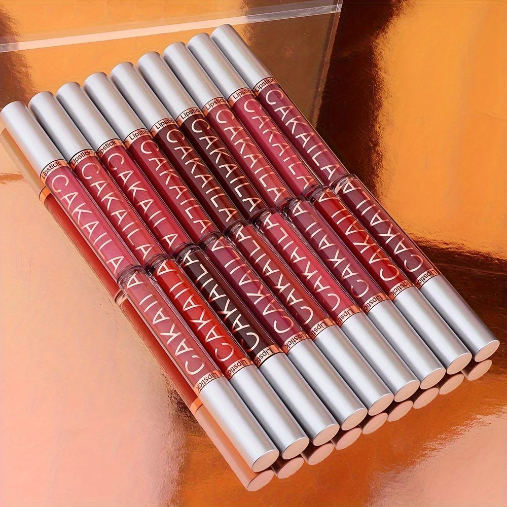 10 Pcs Matte Lipstick Lip Gloss Sets Long-Lasting Non-Fading Waterproof Non-stick Cup Exquisite Gift Everyday Holiday Universal