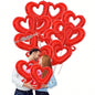 60in Standing Cute Love Teddy Bear-Shaped Balloon for Romantic Valentine's Day Proposal Wedding Birthday Party Decoration