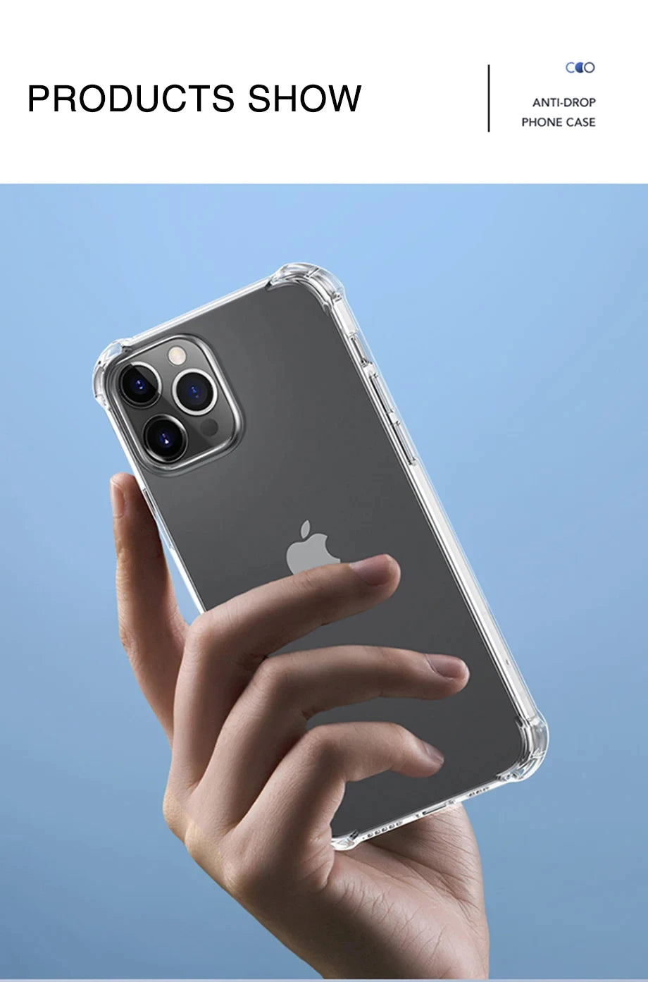 Shockproof Silicone Clear Phone Case For iPhone 11 12 13 14 15 Pro Max Plus Lens Protection For iPhone 13 14 15 Pro Back Cover