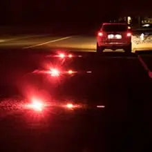 6 Pack LED Road Flare Emergency Light Roadside Safety Beacon Pan Flash Warning Light Kit for CarsTrucks Boats | 9 Flashing Modes
