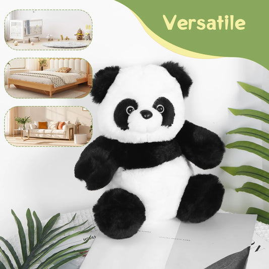 9.4inch Panda Stuffed Animal Fun Collectible Plush for Kids and Adult Collectors Perfect for Decorating Rooms and Birthday Gifts