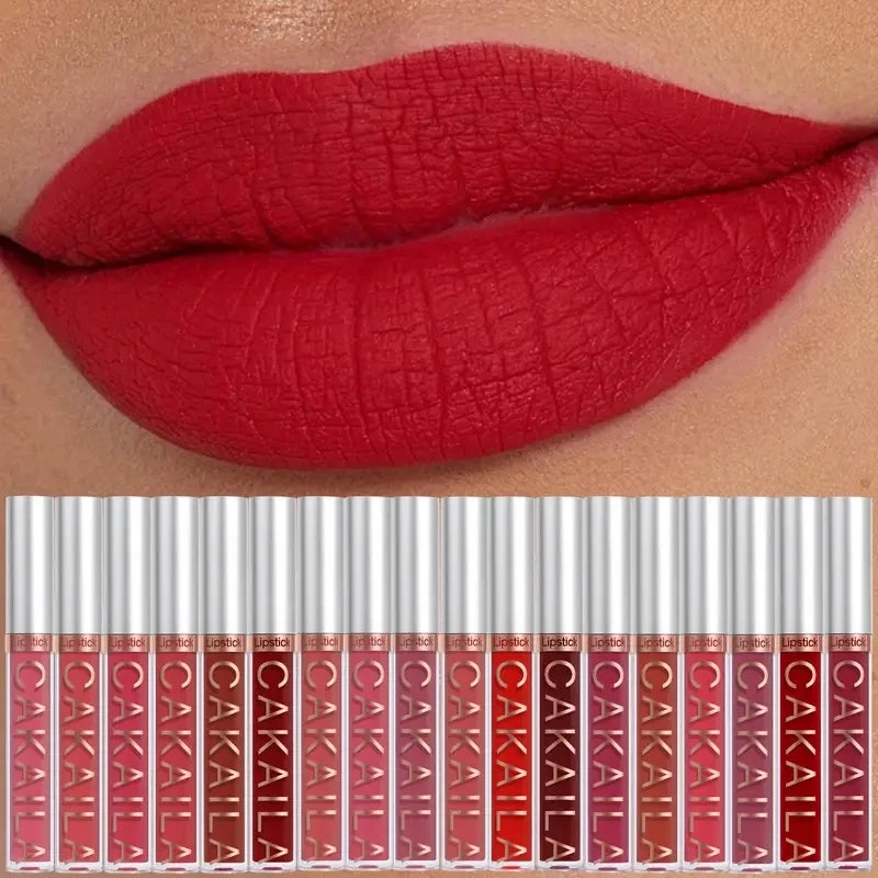 10 Pcs Matte Lipstick Lip Gloss Sets Long-Lasting Non-Fading Waterproof Non-stick Cup Exquisite Gift Everyday Holiday Universal