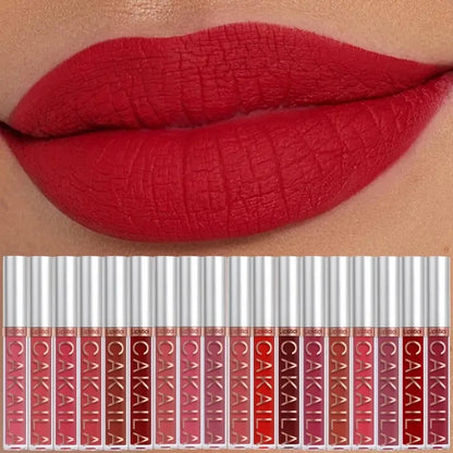 10 Pcs Matte Lipstick Lip Gloss Sets Long-Lasting Non-Fading Waterproof Non-stick Cup Exquisite Gift Everyday Holiday Universal
