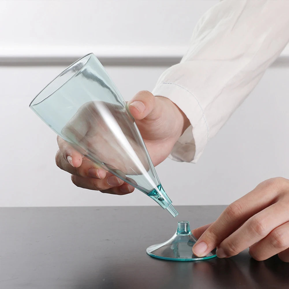 5Pcs Clear Wine Glasses with Storage Bottles Foldable Wine Glasses Reusable Champagne Glasses Folding for Outdoor Camping Travel